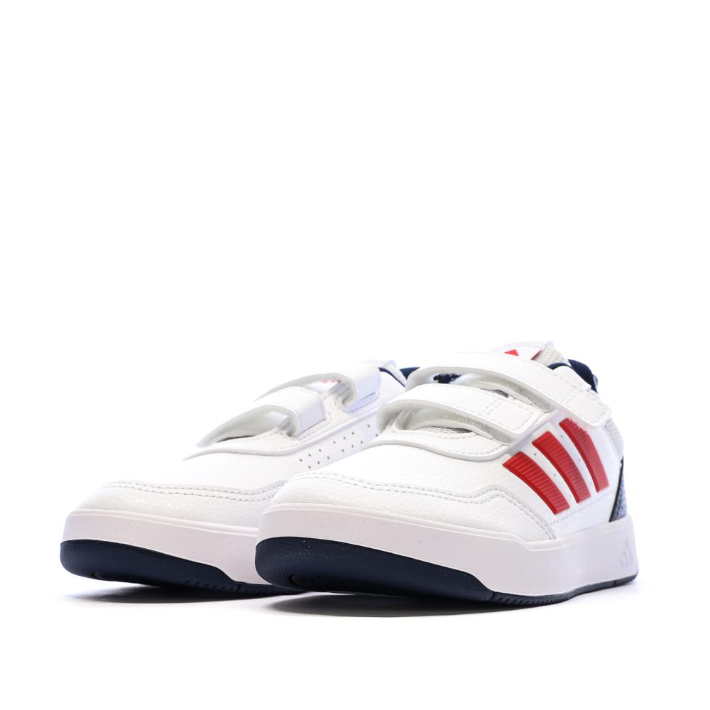 Weiße Adidas Tensaur Sport 3.0 Sneaker für Jungen Ansicht 6