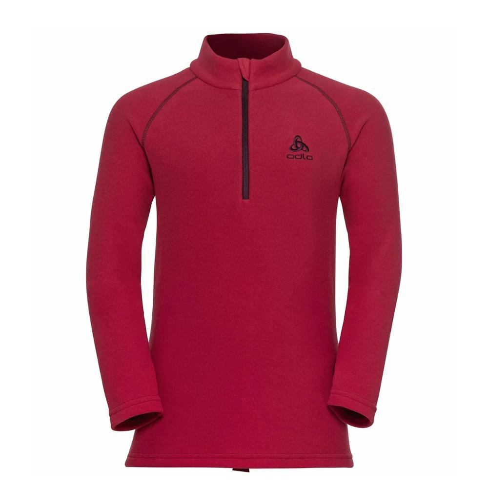 Rote Fleecejacke für Kinder, unisex, Odlo Rigi Midlayer günstig