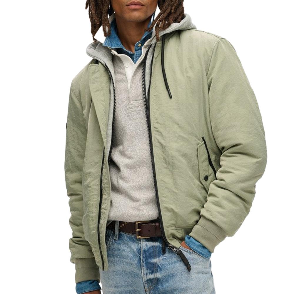 Veste Verte Homme Superdry Hooded pas cher