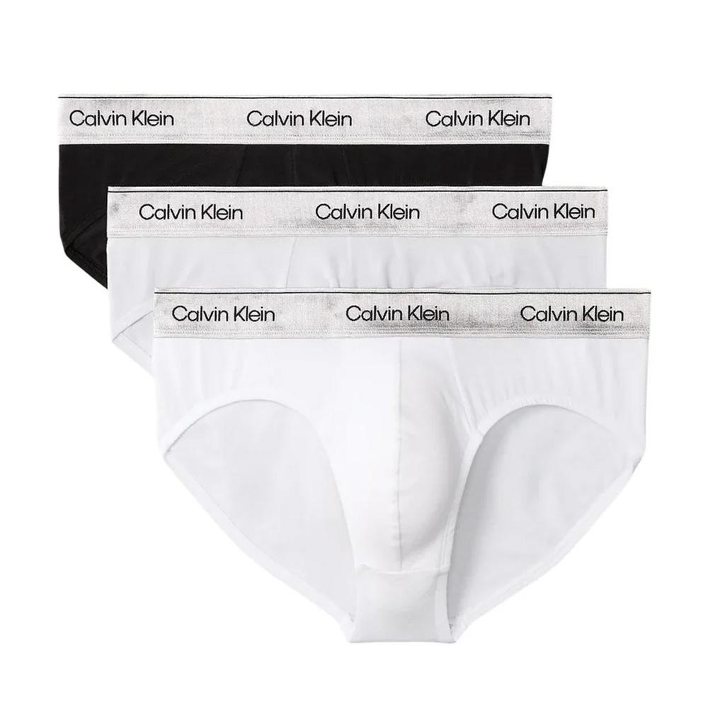 Lote de 3 calzoncillos negros/blancos/grises para hombre Calvin Klein Jeans Hip Brief barato