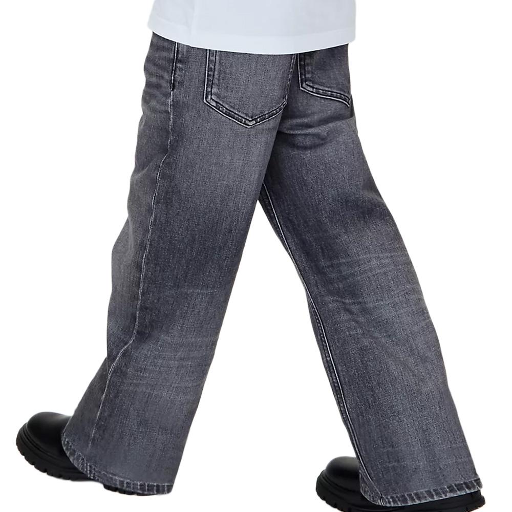 Jean Baggy Gris Garçon Calvin Klein Jeans Skater vue 2