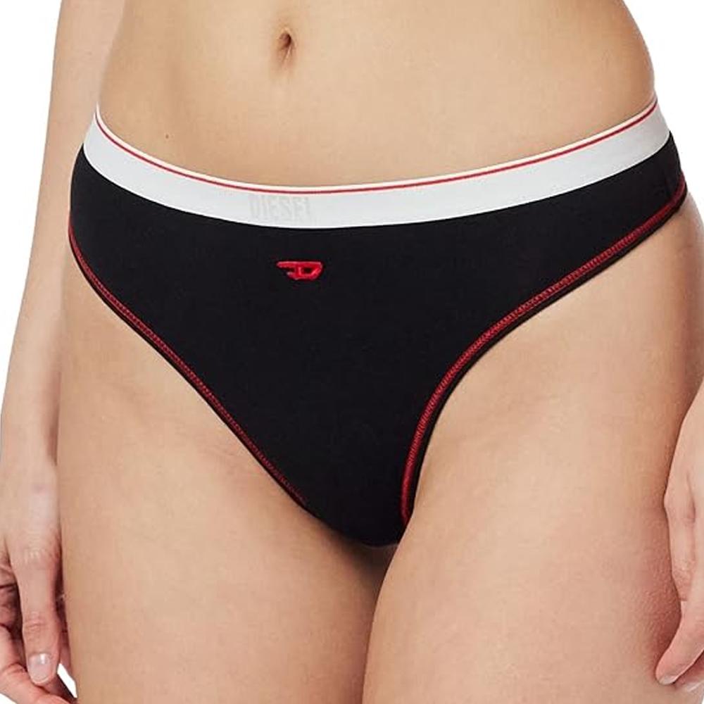 Tanga de mujer negro/rojo Diesel Perizoma barato