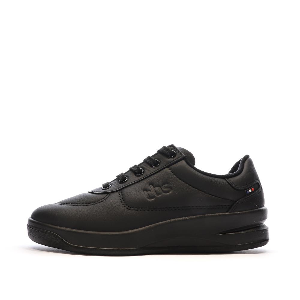 Zapatos de mujer de cuero negro TBS Brandy barato