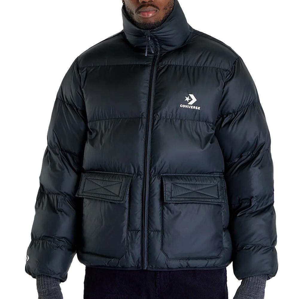 Daunenjacke Schwarz Mann Converse Super günstig