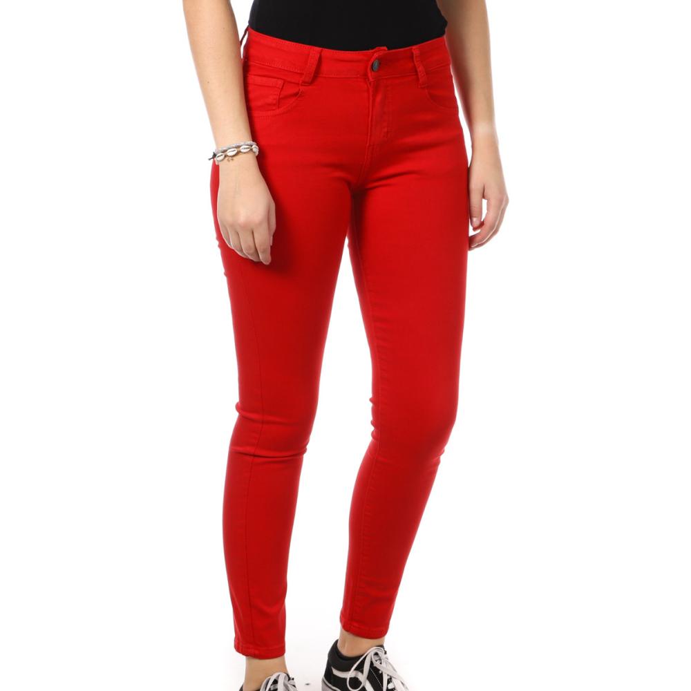 Pantalon Skinny Push Up Rouge Femme My Tina's 260 pas cher