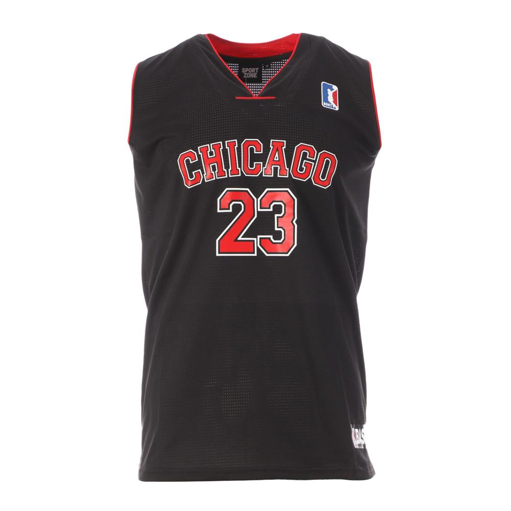 Chicago 23 Camiseta de baloncesto negra para hombre Sport Zone barato