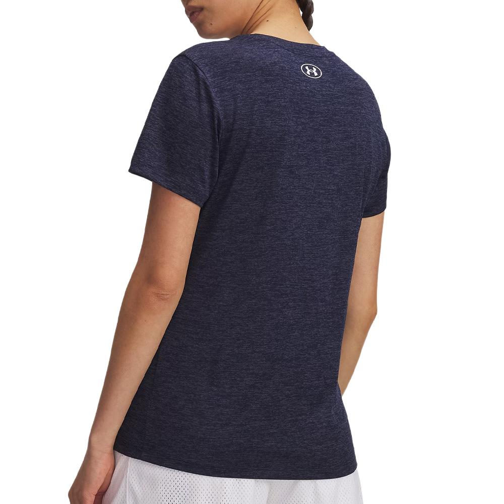 Camiseta azul marino para mujer Under Armour Tech ver 2