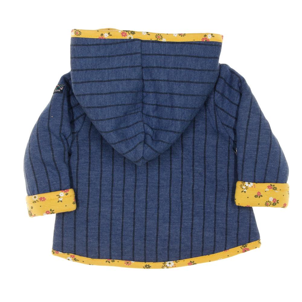 Chaqueta reversible niña azul/amarillo floral EOM Ezeima ver 2