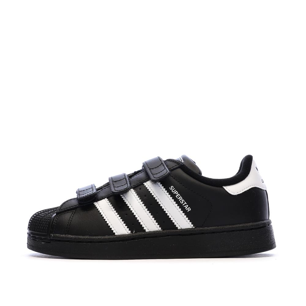 Baskets Noires Garçon Adidas Superstar pas cher