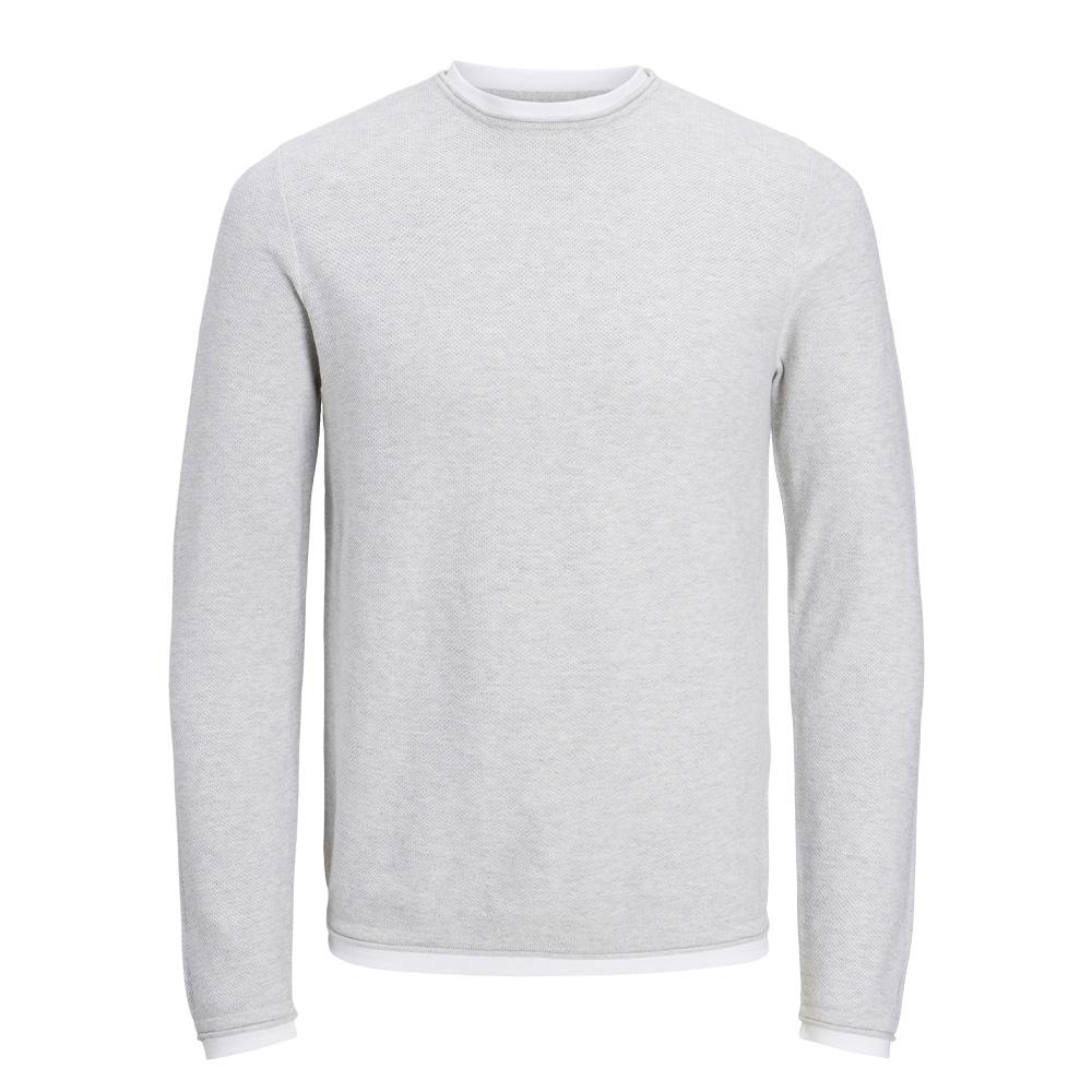Grau Pullover Jungen Jack & Jones Twinn Knit Neck Ansicht 2
