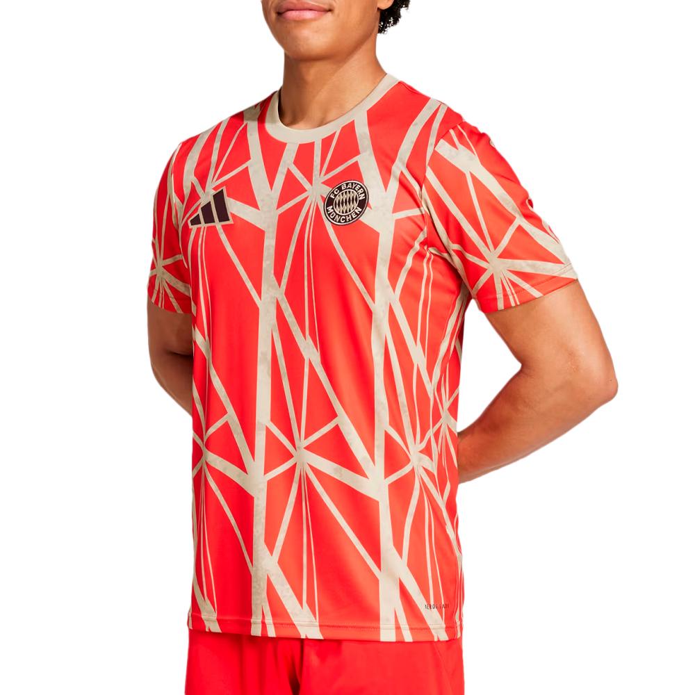 Bayern Munich Maillot Prématch Rouge Homme Adidas 24/25 affordable