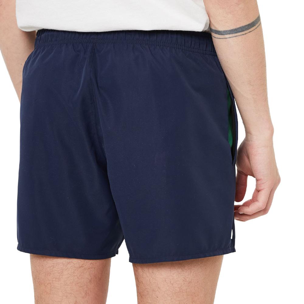 Lacoste Herren-Badeshorts in Marineblau – Längen Ansicht 2
