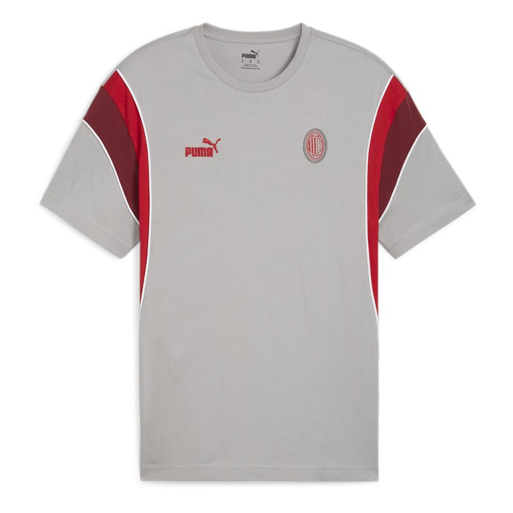 Camiseta AC Milan Gris/Burdeos Hombre Puma Ftblarchive barato