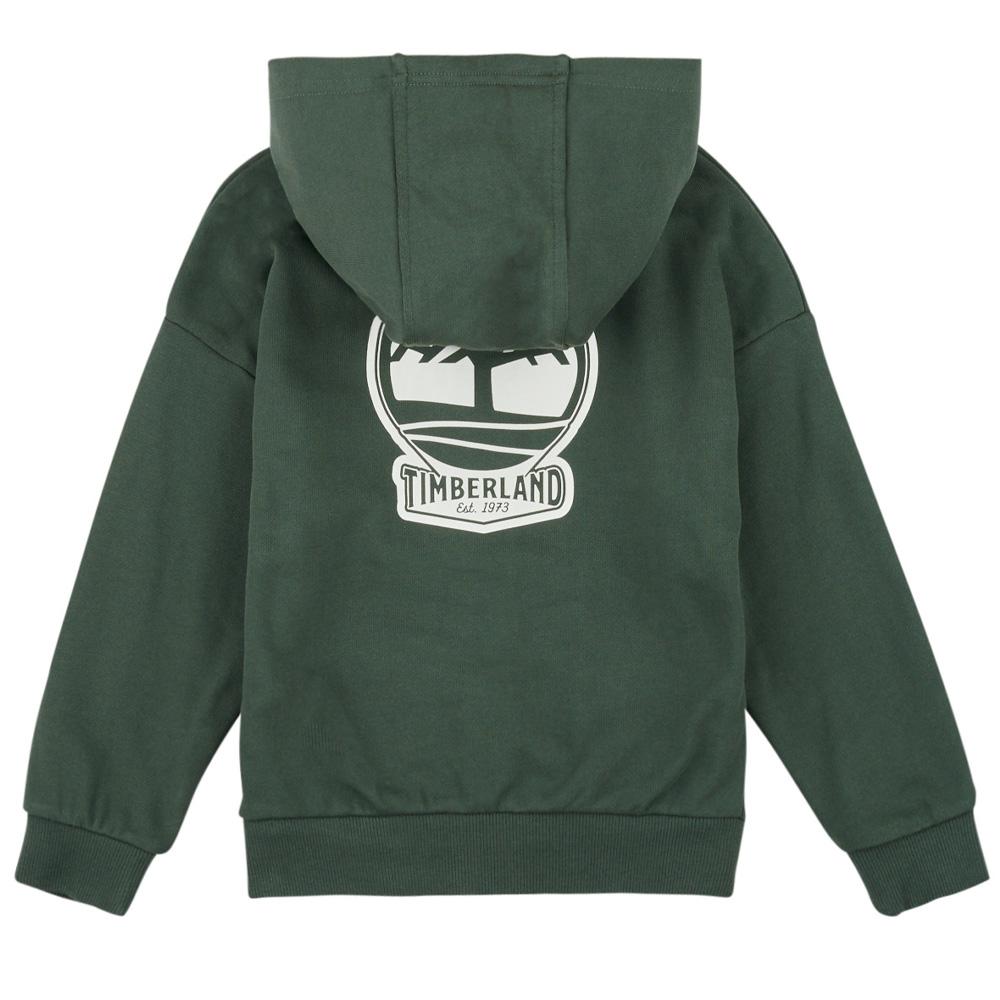 Sweat Zippé Vert Foncé Garçon Timberland T60451 vue 2