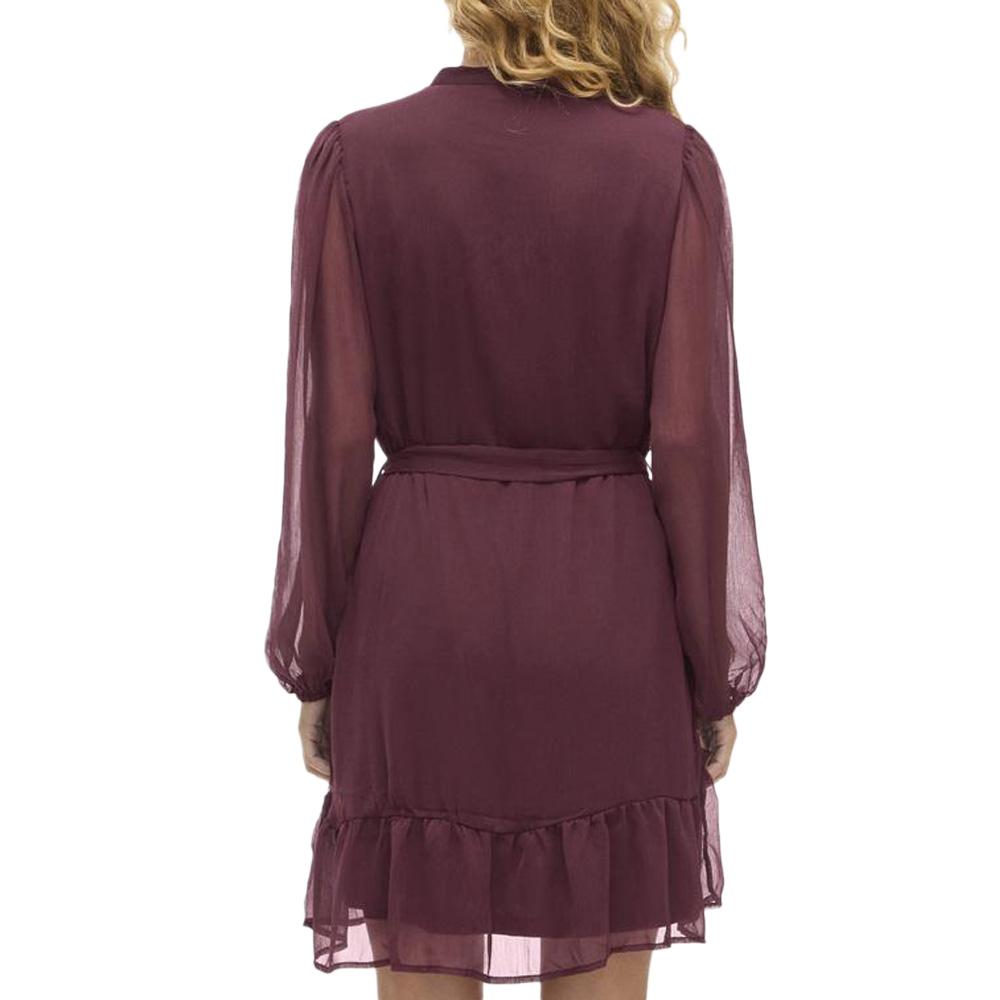 Robe Prune Femme Vila Falia vue 2
