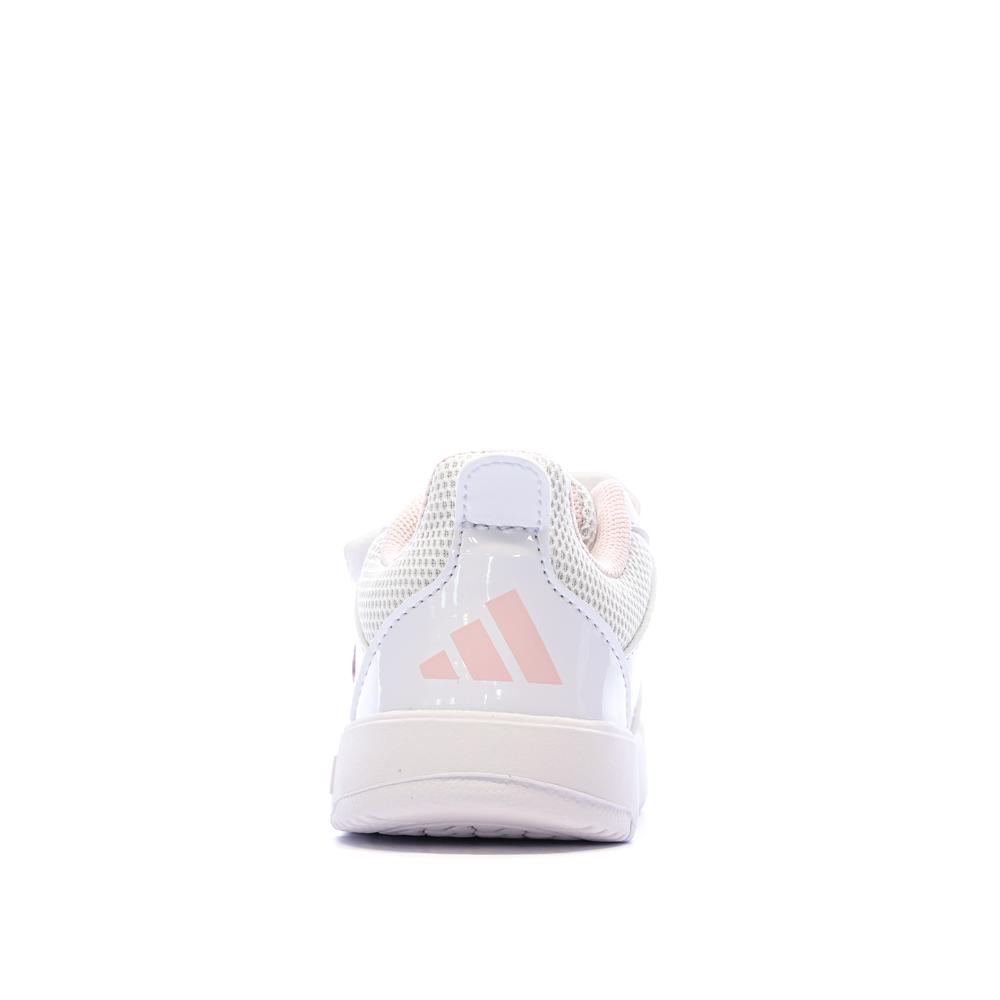 Zapatillas blancas/rosas para niña Adidas Tensaur ver 3