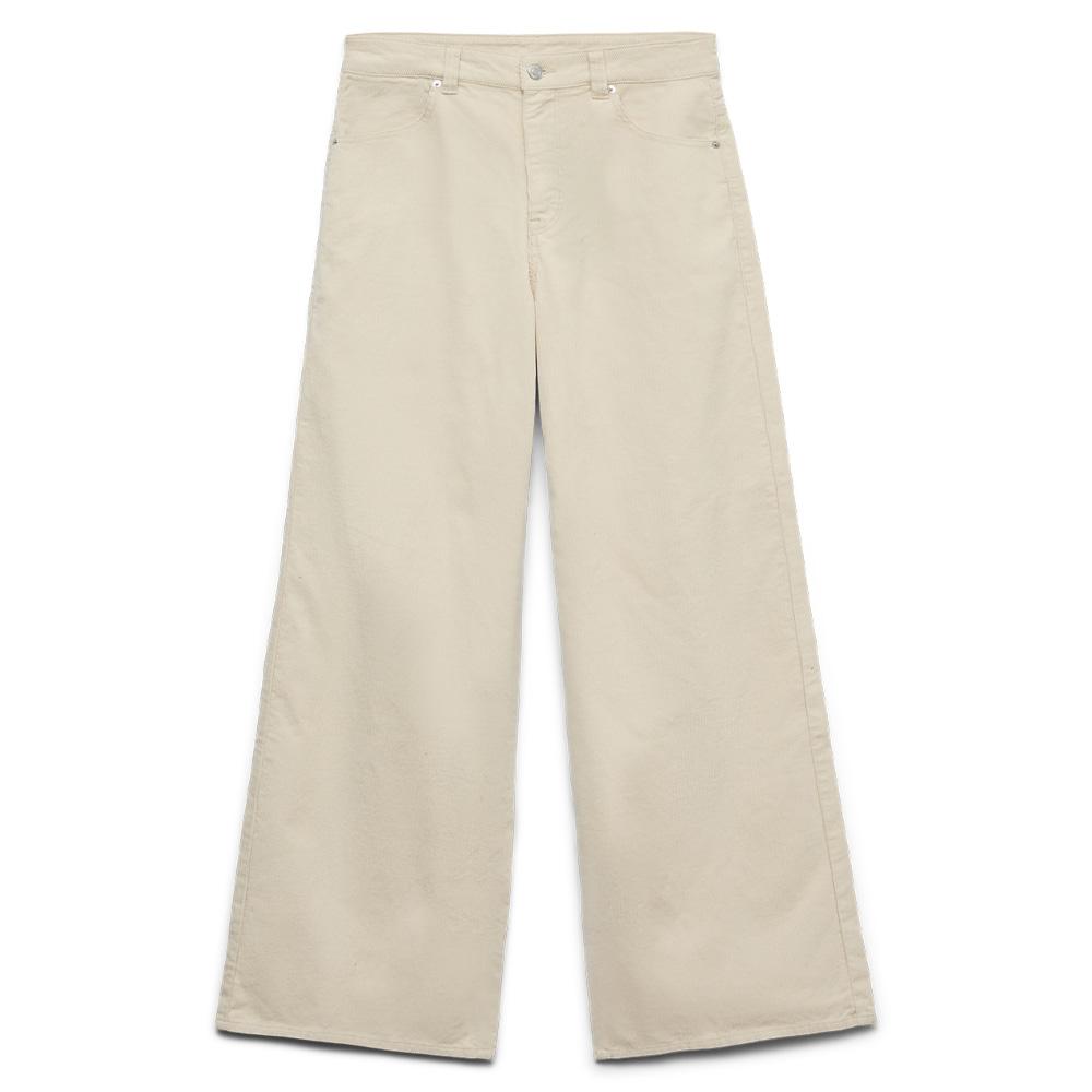 Beigefarbene Samthose für Damen von Vero Moda, Modell „Karol“ günstig