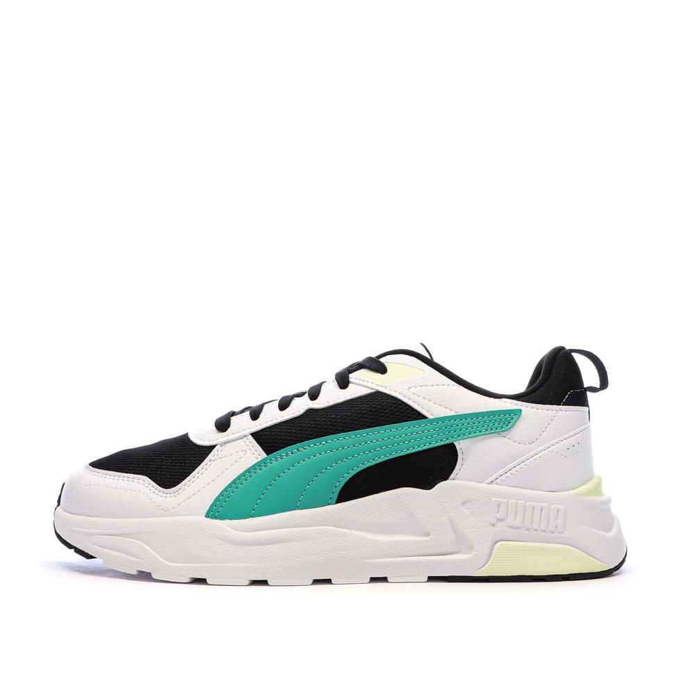 Schwarze/weiße/türkisfarbene Puma-Sneaker für Herren: Puma Trinity 2 günstig