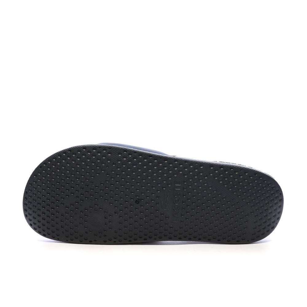Claquettes Marines/Blanches Homme Lacoste Serve vue 2