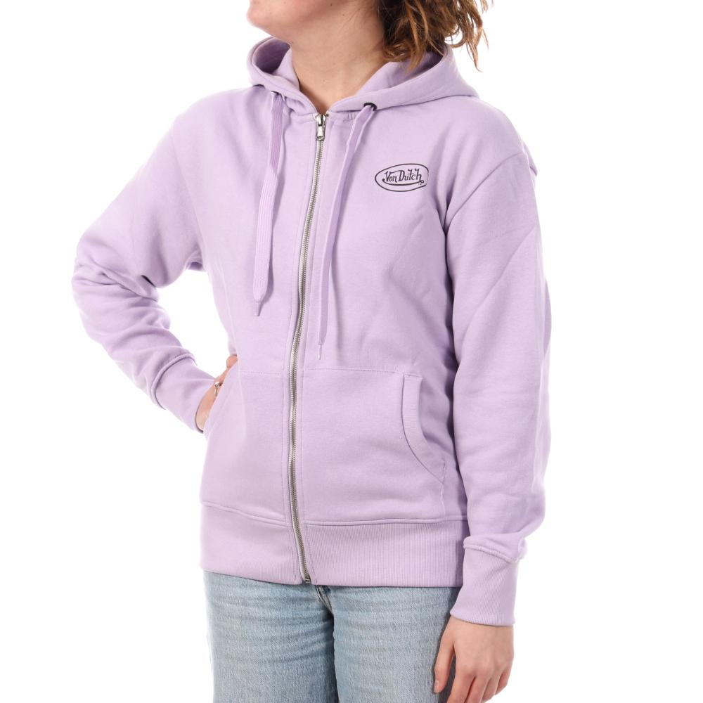 Women's Purple Zip Sweat Von Dutch SLIGN affordable
