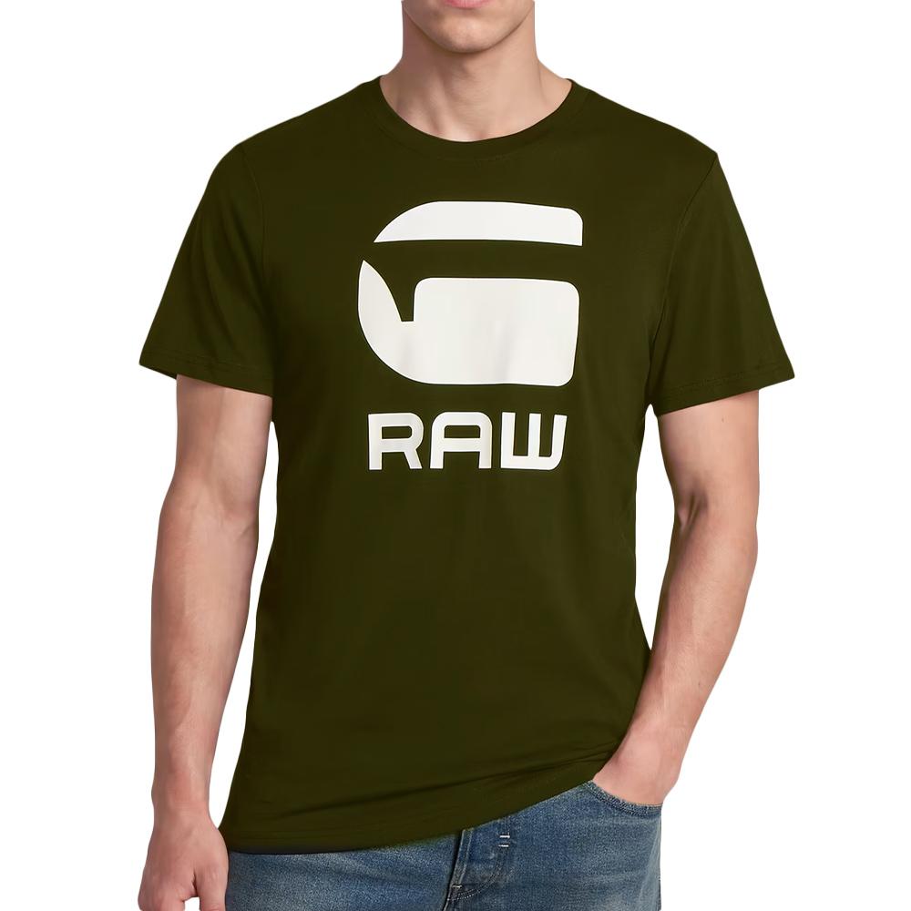 Grünes Herren-T-Shirt von G-Star RAW mit Logo günstig