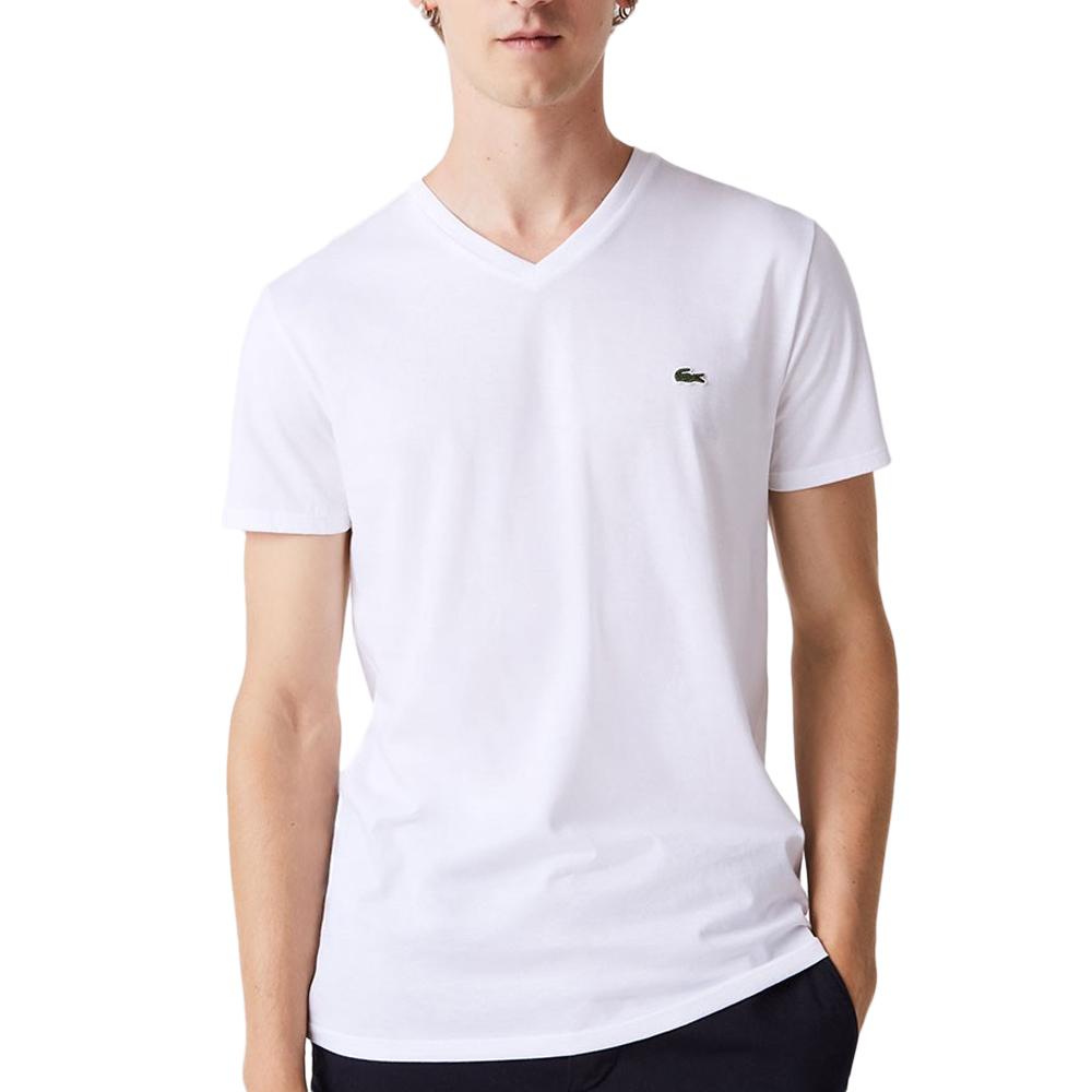 T-shirt Blanc Homme Lacoste TH6710001 pas cher