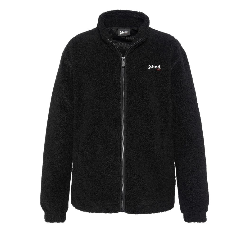 Veste Sherpa Noir Homme Schott Sherpa PLARTIC pas cher