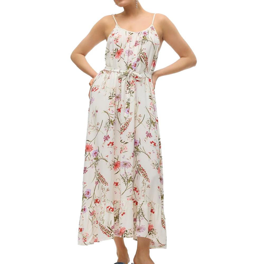 Kleid Beige/Rot/Grün Frau Vero Moda Easy günstig