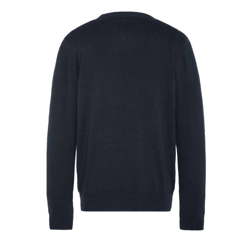 Marine Pullover Herren Schott Basic Fein Ras Ansicht 2
