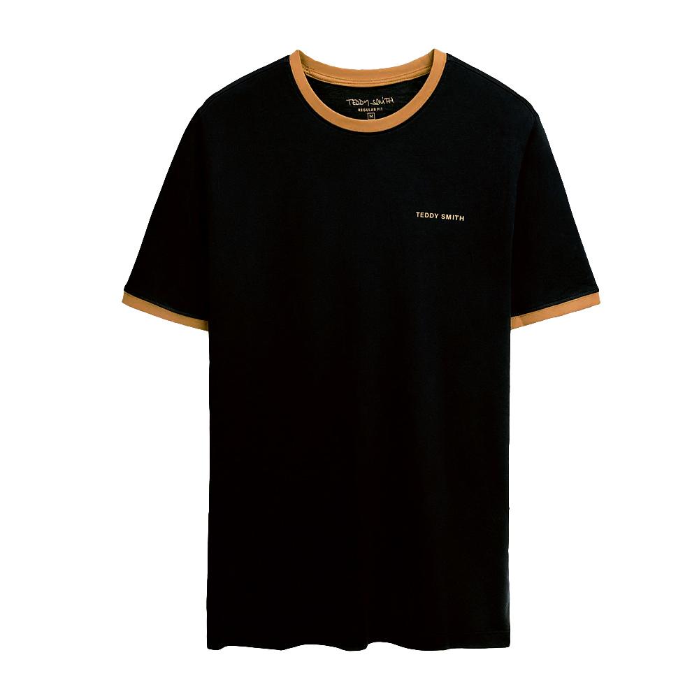 T-shirt Noir Garçon Teddy Smith 61007493D vue 2