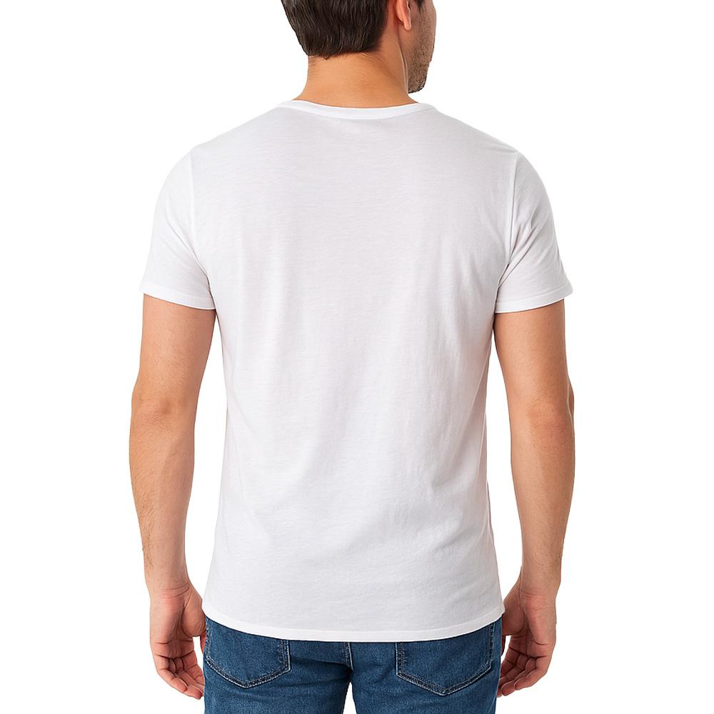 T-shirt Blanc Homme Paname Brothers TAZIO vue 2