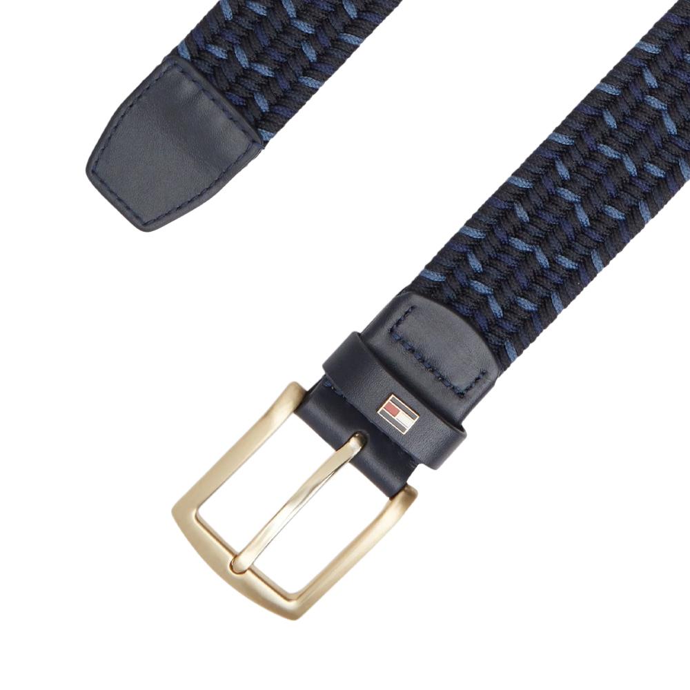 Tommy Hilfiger Denton Elastischer Gürtel in Schwarz/Blau für Damen Ansicht 2