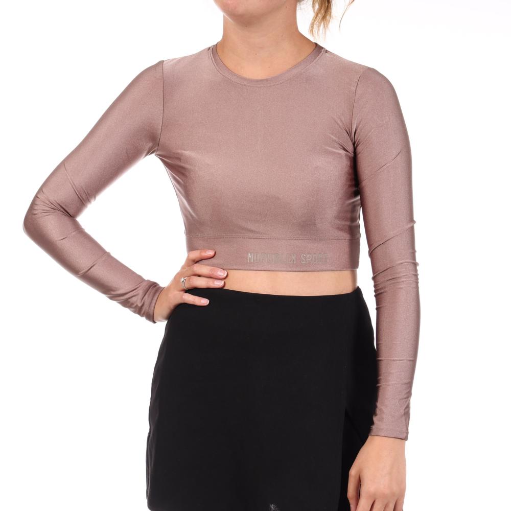 Braunes Sport-T-Shirt für Damen, Nr. Publik California günstig
