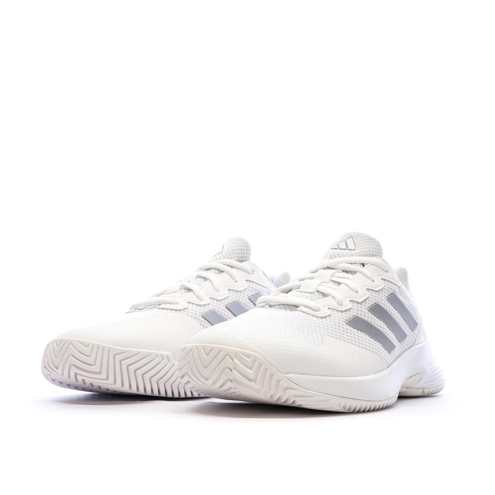 Weiße Damen Adidas Gamecourt 2 W Tennisschuhe Ansicht 6
