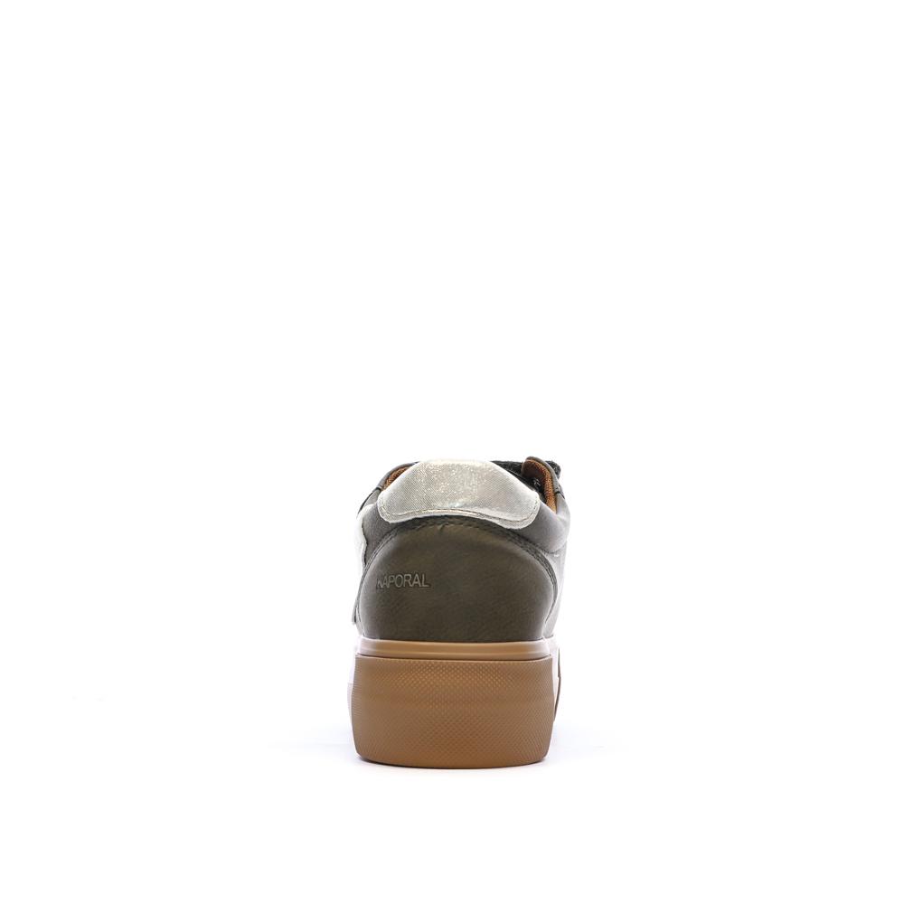 Zapatillas de plataforma caqui para mujer Kaporal Clovia ver 3
