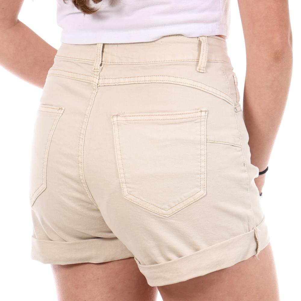 Pantalones cortos Monday Premium Beige Mujer LW526 ver 2