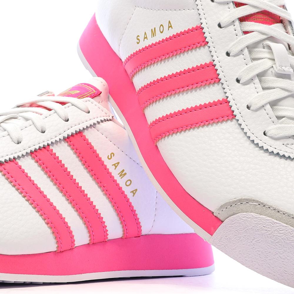 Adidas Samoa Women's Pink/White Sneakers Photo of the Espace des Marques %store% store - view of %key%