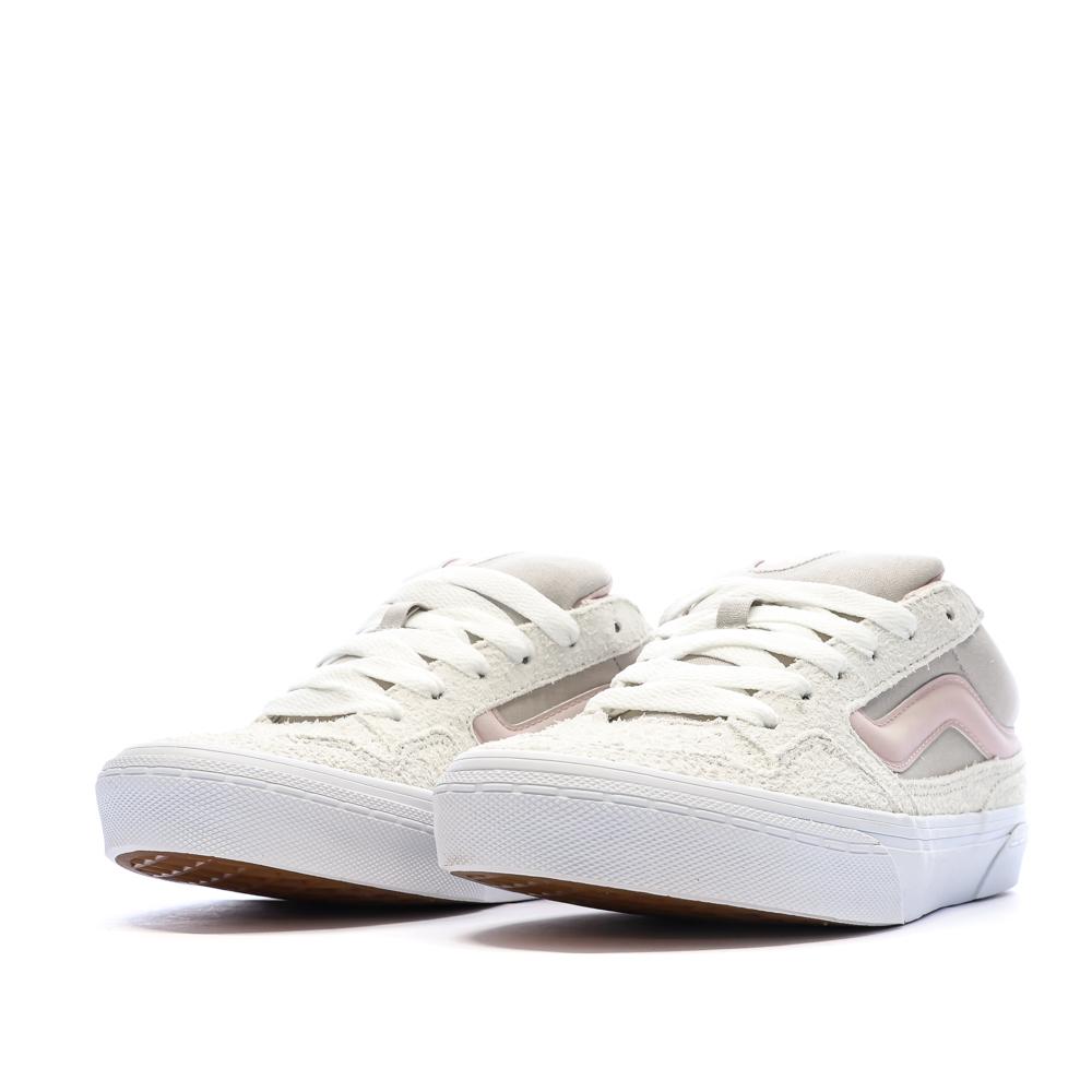 Vans Caldrone Women's White/Light Pink/Grey Trainers Photo of the Espace des Marques %store% store - view of %key%