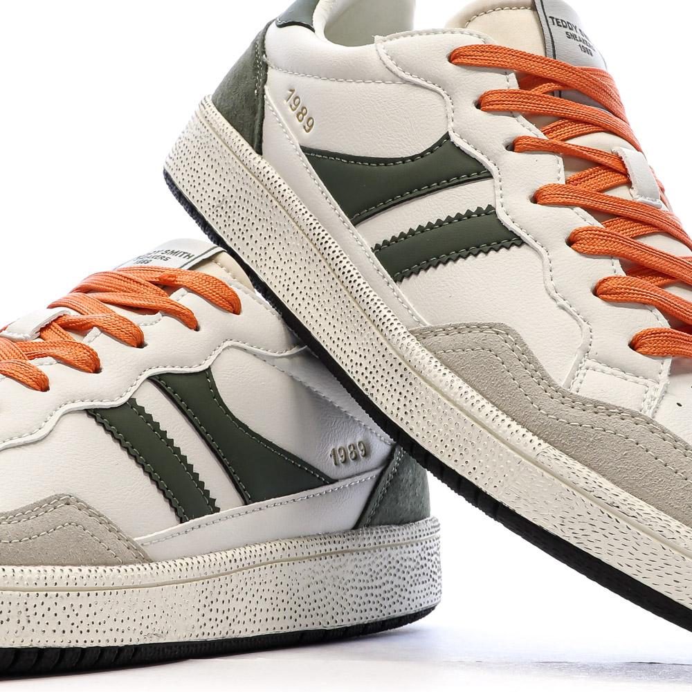 Teddy Smith Zapato Men's White/Khaki Sneakers Photo of the Espace des Marques %store% store - view of %key%