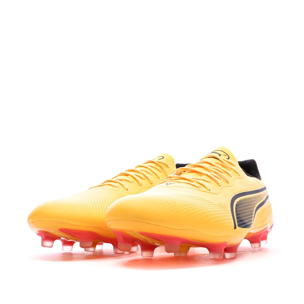 Chaussures de Foot Jaunes/Noires Homme Puma King Pro FG/AG vue 6