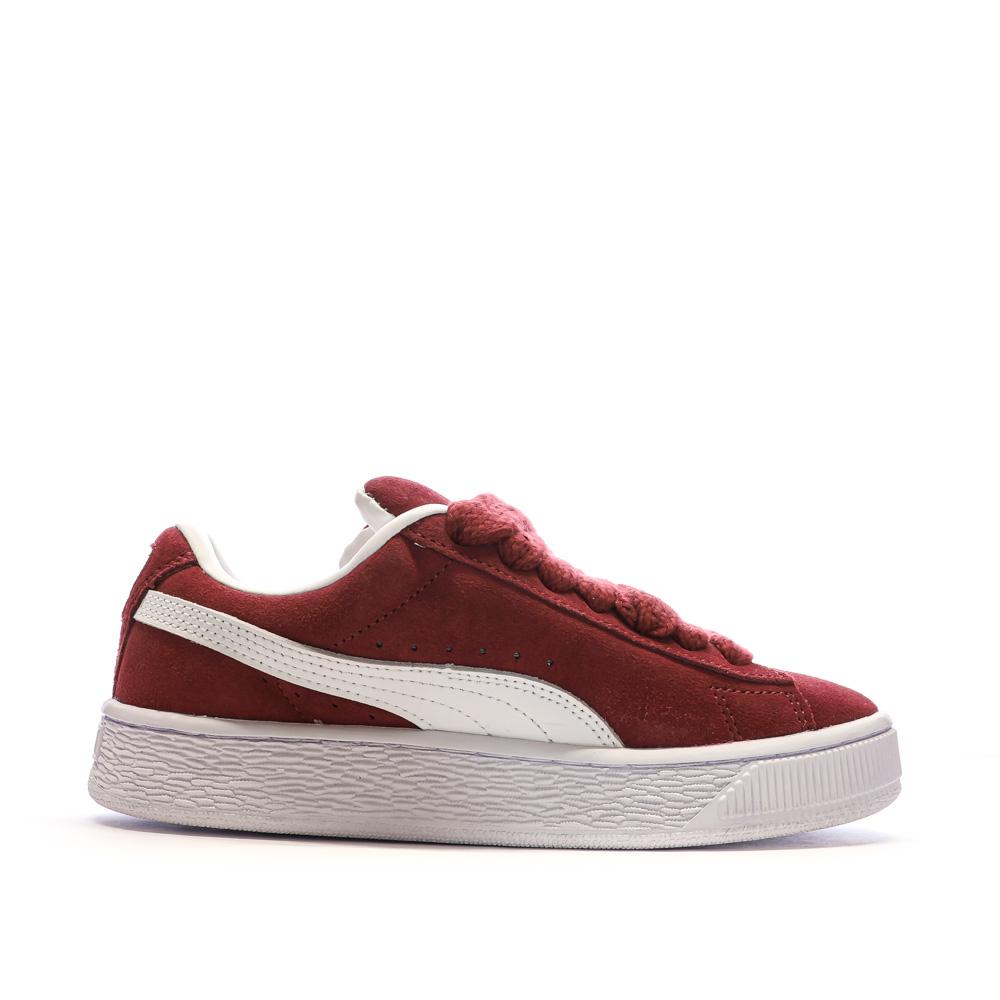 Baskets Rouges Femme Puma Suede XL vue 2