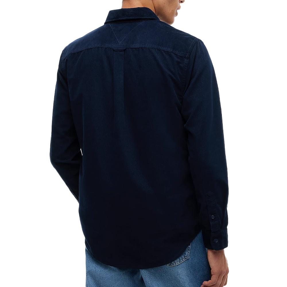 Camisa de rayas azul marino para hombre de Tommy Hilfiger Reg ver 2