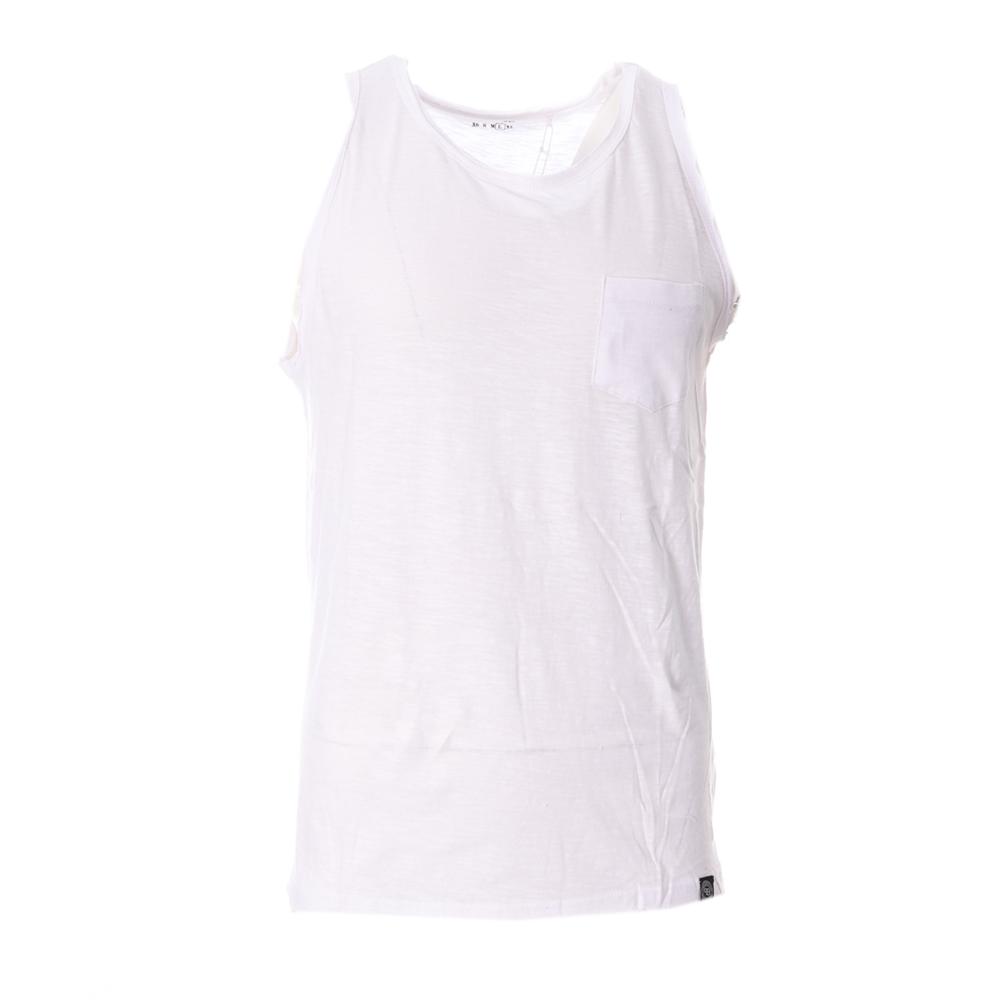 Paname Brothers DYLAN Men's White Tank Top affordable