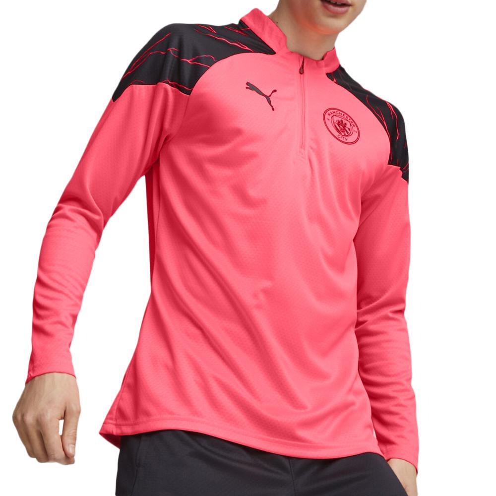 Manchester City Sweat 1/4 Zip Pink Man Puma 2024 affordable