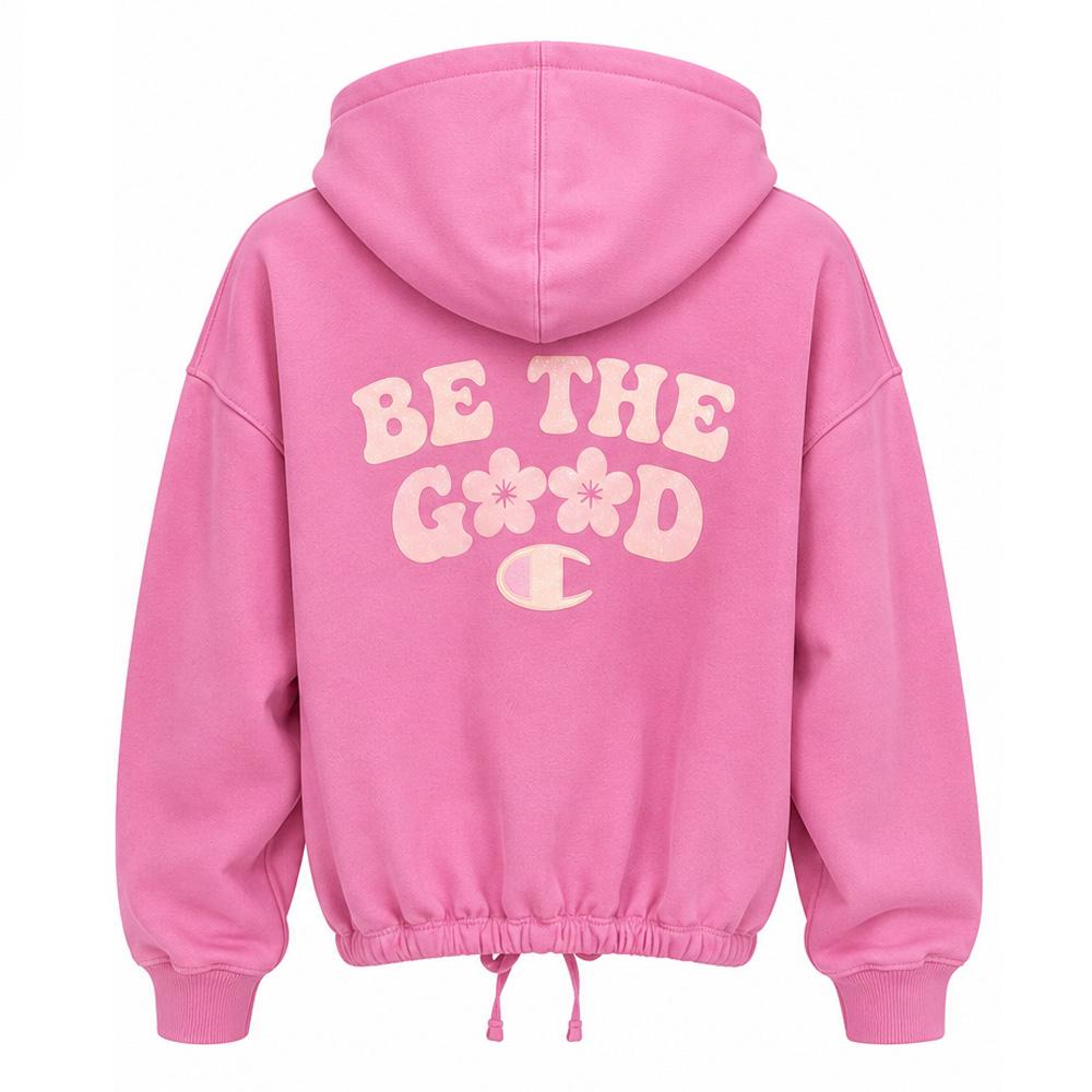 Rosa Champion-Hoodie für Mädchen Ansicht 2