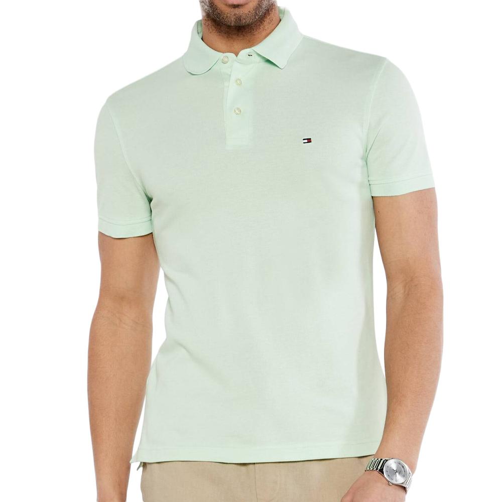 Polo Vert clair Homme Tommy Hilfiger 1985 pas cher