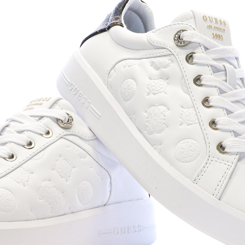 Zapatillas blancas/negras para mujer de Guess FLJRONFAL12 ver 7