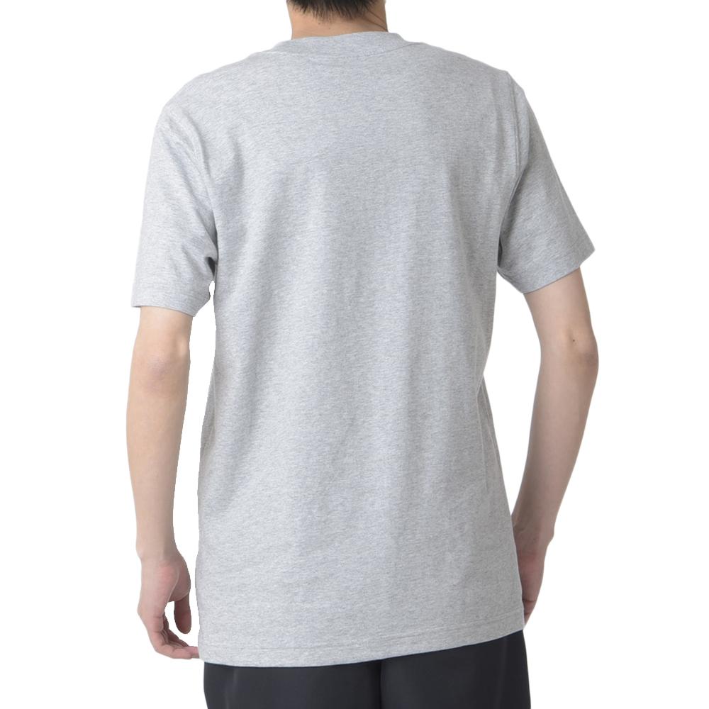 Camiseta New Balance Stacked Logo Gris, Hombre ver 2