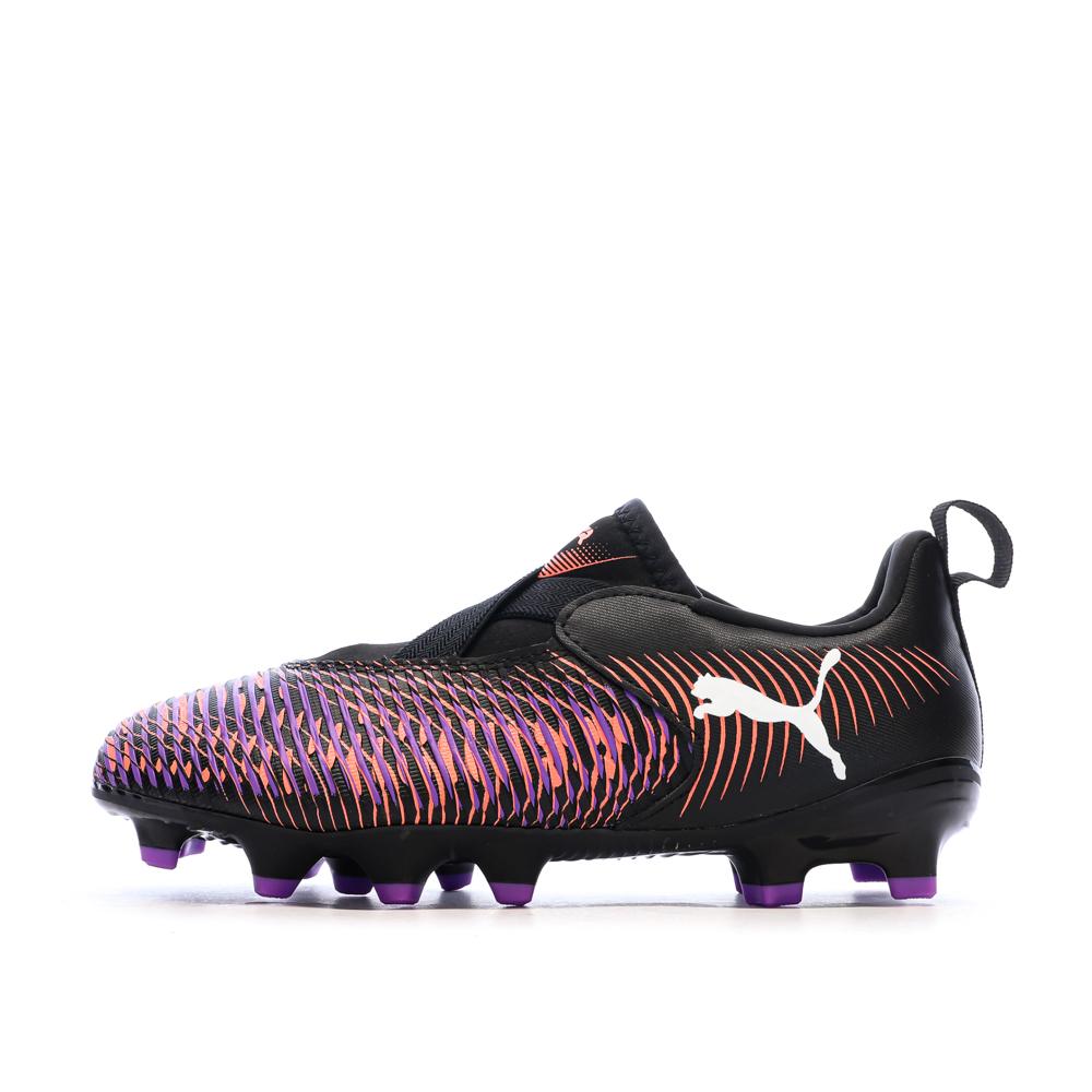 Chaussures de Foot Noires/Fushia Junior Puma Future 8 Match Ll FG pas cher