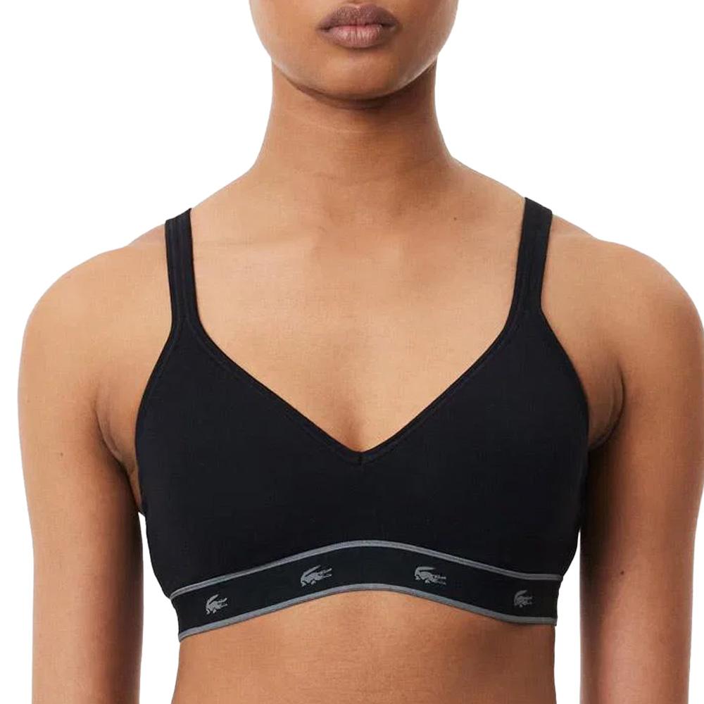 Sujetador negro para mujer Lacoste IF8626 barato